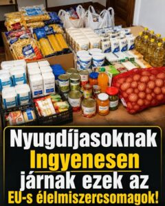 Nyugdíjasoknak Ingyenesen járnak ezek az EU-s élelmiszercsomagok!