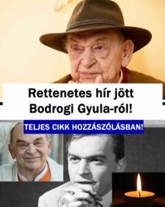 Most jelentették be a hírt Bodrogi Gyuláról – Alig hisszük el: