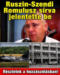 Baj van! Ruszin-Szendi Romulusz sírva jelentette be: