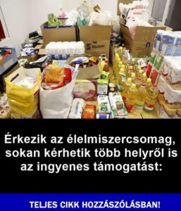 Érkezik az élelmiszercsomag, sokan kérhetik több helyről is az ingyenes támogatást – Mutatjuk:
